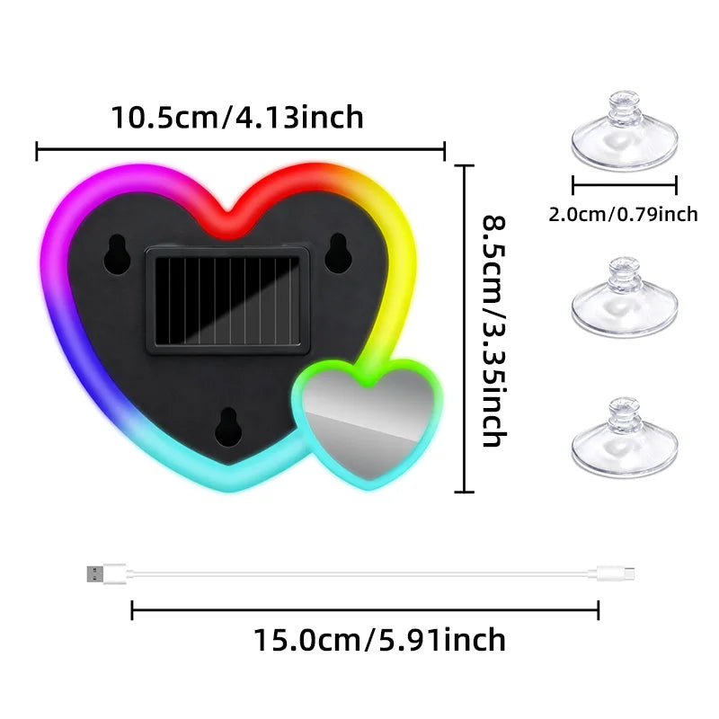 1pcs/2pcs Car Triangle Window LED Ambient Atmosphere Light S