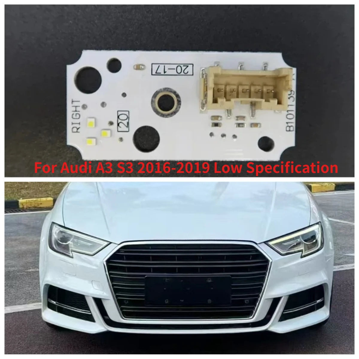 DRL Light Source Circuit Board Ballast Microchip For Audi A3 S3 2016-2019 Low Specification Headlight Repair