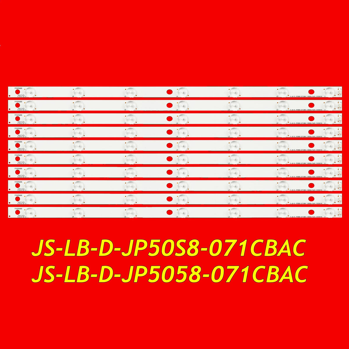 LED Backlight Strip for 50S660 LED50C380 E50D8100 V500HJ1-PE1 JS-LB-D-JP50S8-071CBAC JS-LB-D-JP5058-071CBAC