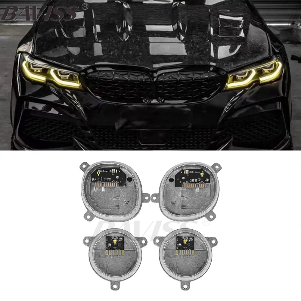 Headlight Yellow Lemon Angel Eyes DRL Boards For 2019 2020 BMW G21 320i 330i M340I Amber Daytime Light for