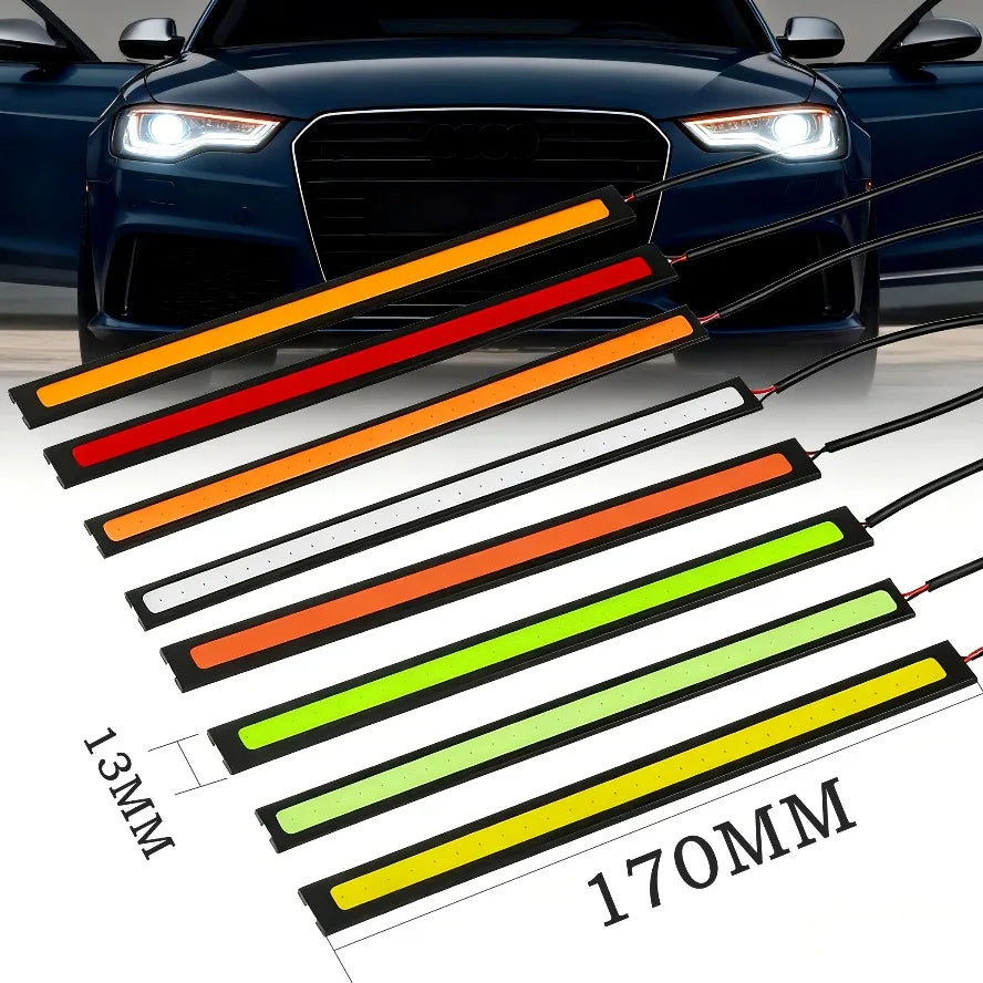 10 1Pcs 17cm Universal Car LED Strip Light Waterproof Daytim