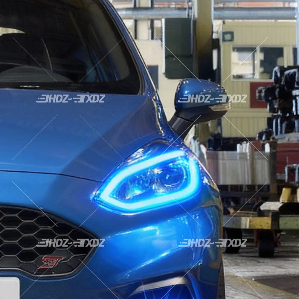 DRL LED Board Yellow Angel Eye Headlight Daytime Running Light Chip Module Blue Red for Ford C519 MK8 MK4