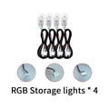 RGBIC LED Lamp App Symphony Full Colors Streamer LED Ambient Light Accessories 3wire Strip (4 wire RGB Door/Storage/Footlight)