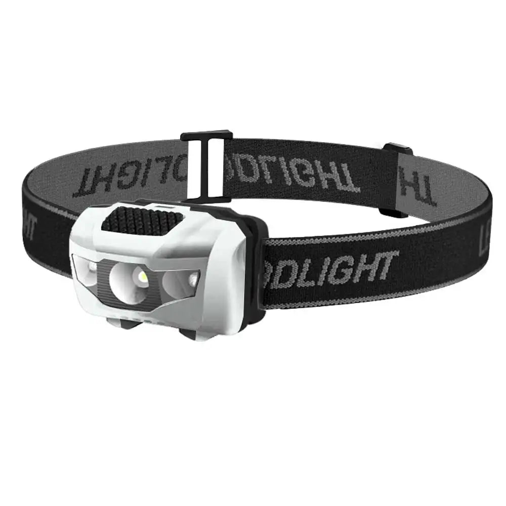 3W Powerfull Mini Headlamp White Red Light LED Headlight 4-Mode Waterproof Head Torch Camping Hunting Flashlight AAA Battery