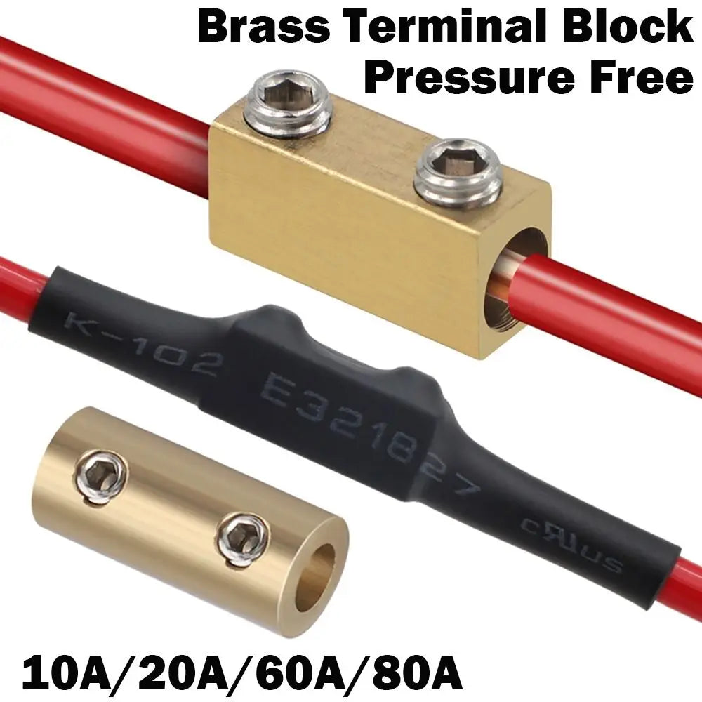 With Heat Shrink Tubing Brass Terminal Block Pressure Free H