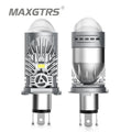 55W H4 LED Hi-lo Mini Projector Lens Headlight Bulb Kit Conv
