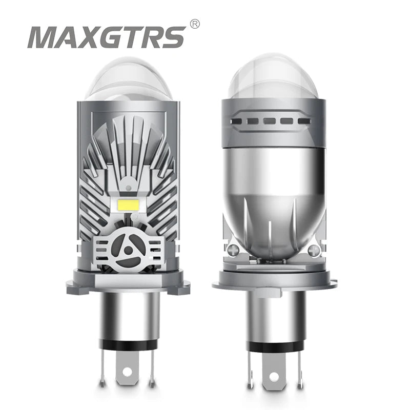 55W H4 LED Hi-lo Mini Projector Lens Headlight Bulb Kit Conv