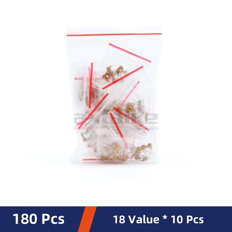 180/300/480/500PCS Monolithic Ceramic Capacitor Kits 10pF - 