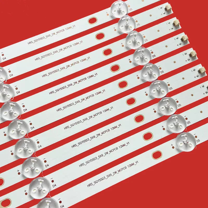 LED Backlight Strip for TV HQSTV55/ for 5-light HRS-SQY55D3_5X9_2W-MMCPCB 12mm-V1 - Replacement TV Backlight