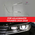 DRL Light guide Tube For Volkswagen Touareg 2016-2018 LED Car Headlight Daytime Running Light Guide Angel Eye