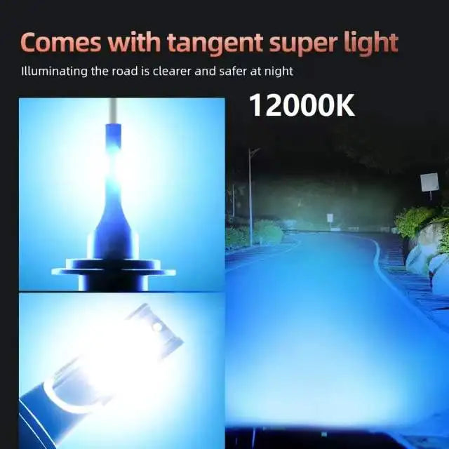 2Pcs LED Car Headlight H4 H7 H1 LED H11 H8 H9 H27 881 Blue 6000K Lemon Green Auto Fog Light H3 9005 HB3 9006 12V LED Bulb