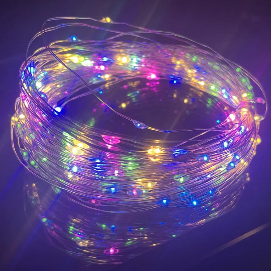 3-10pcs Fairy Lights String Button Battery Light Home Decor Living Bedroom Garden Christmas Wedding New Year Ornament Garland