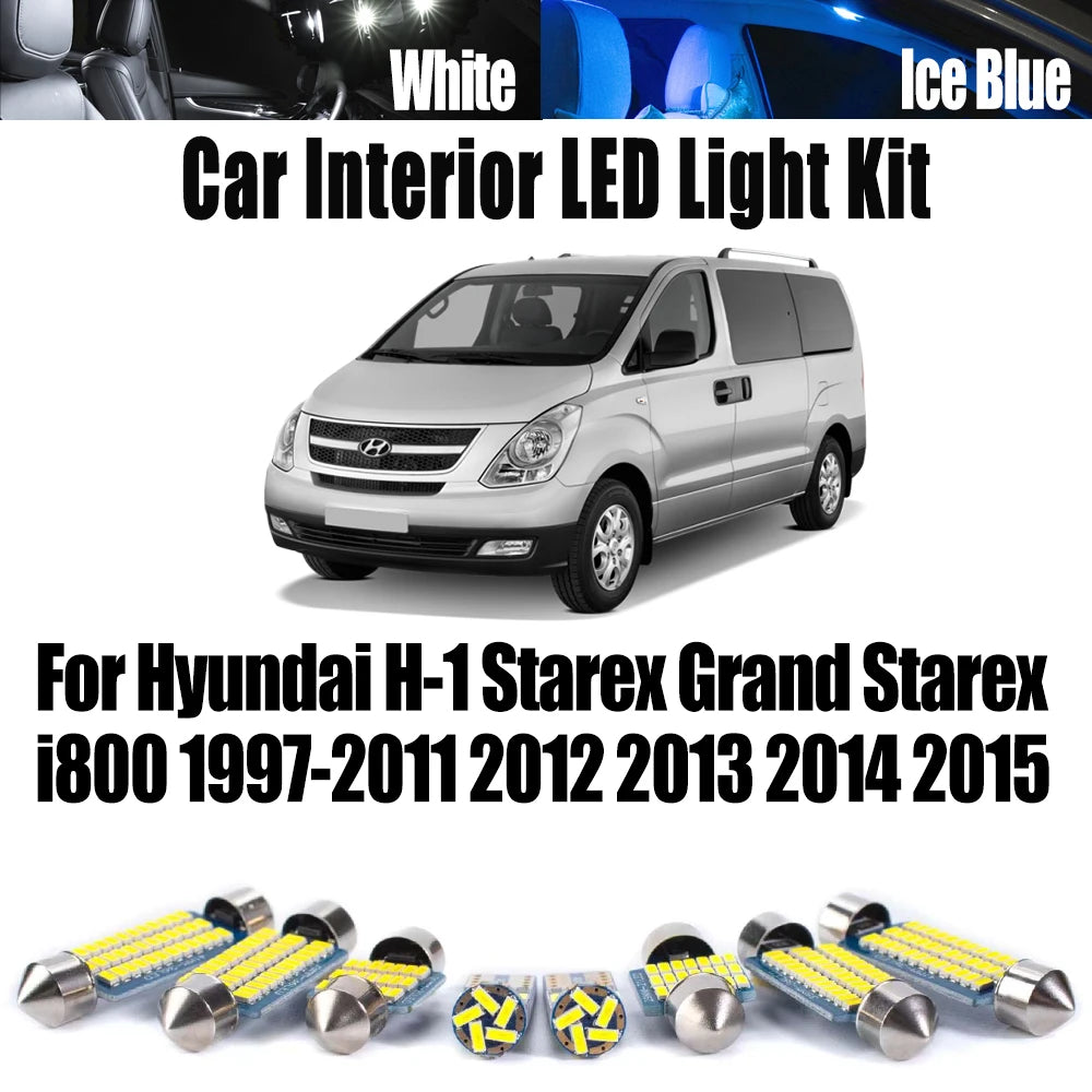 Bulb Canbus LED Interior Dome Map Trunk Light Kit for Hyundai 1997-2011
