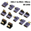 HDMI-Compatible Adapter 90 270 Degree Right Angle Male to Fe
