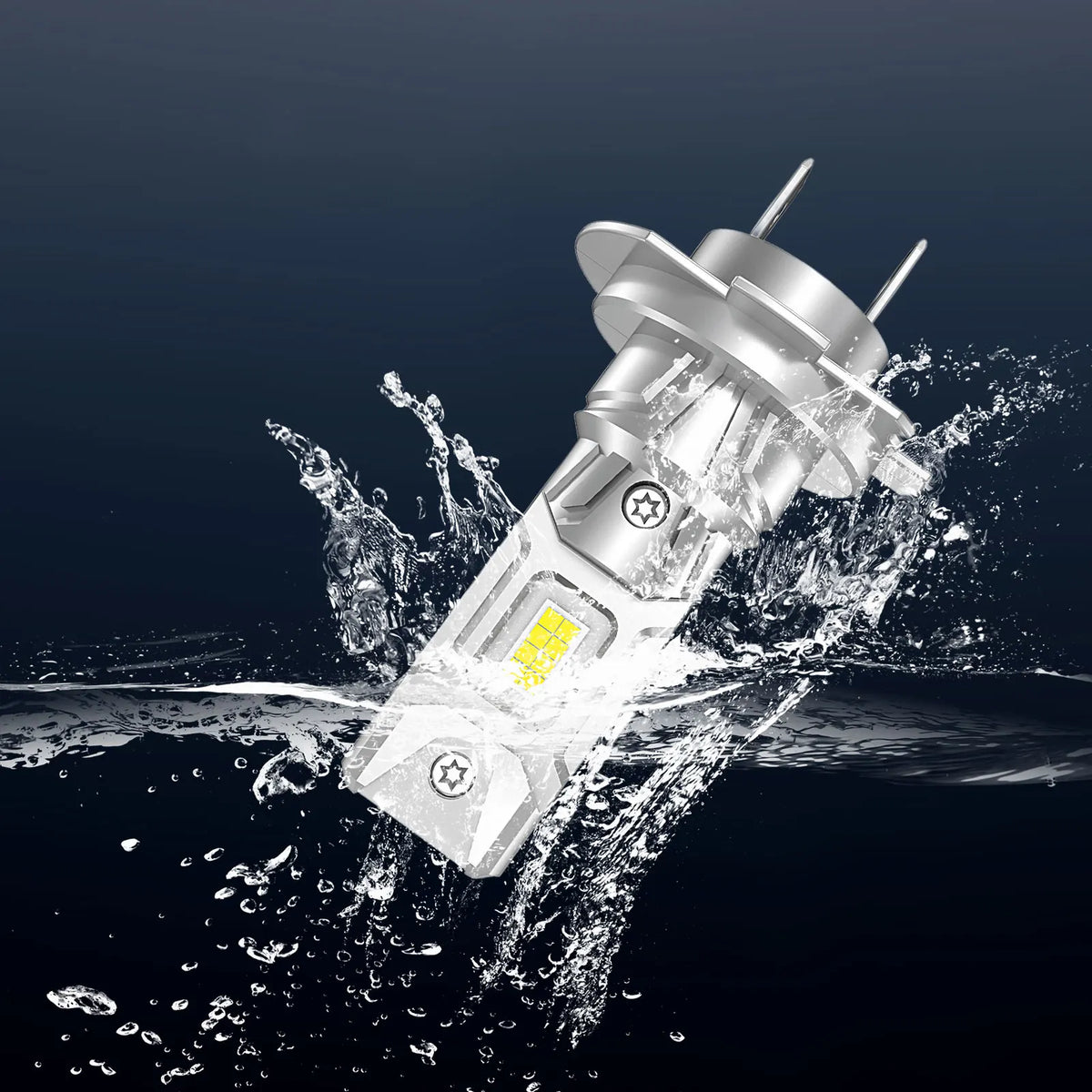 2pcs H7 LED Car Headlight Bulbs 38000ML 1 1 Mini Size 6500K 