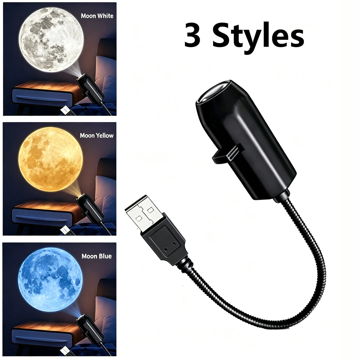 Galaxy Planet Projector Night Light USB Plug And Play HD Star Projector Space Ambient Lighting for Room Ceiling Decor Wall Lamp