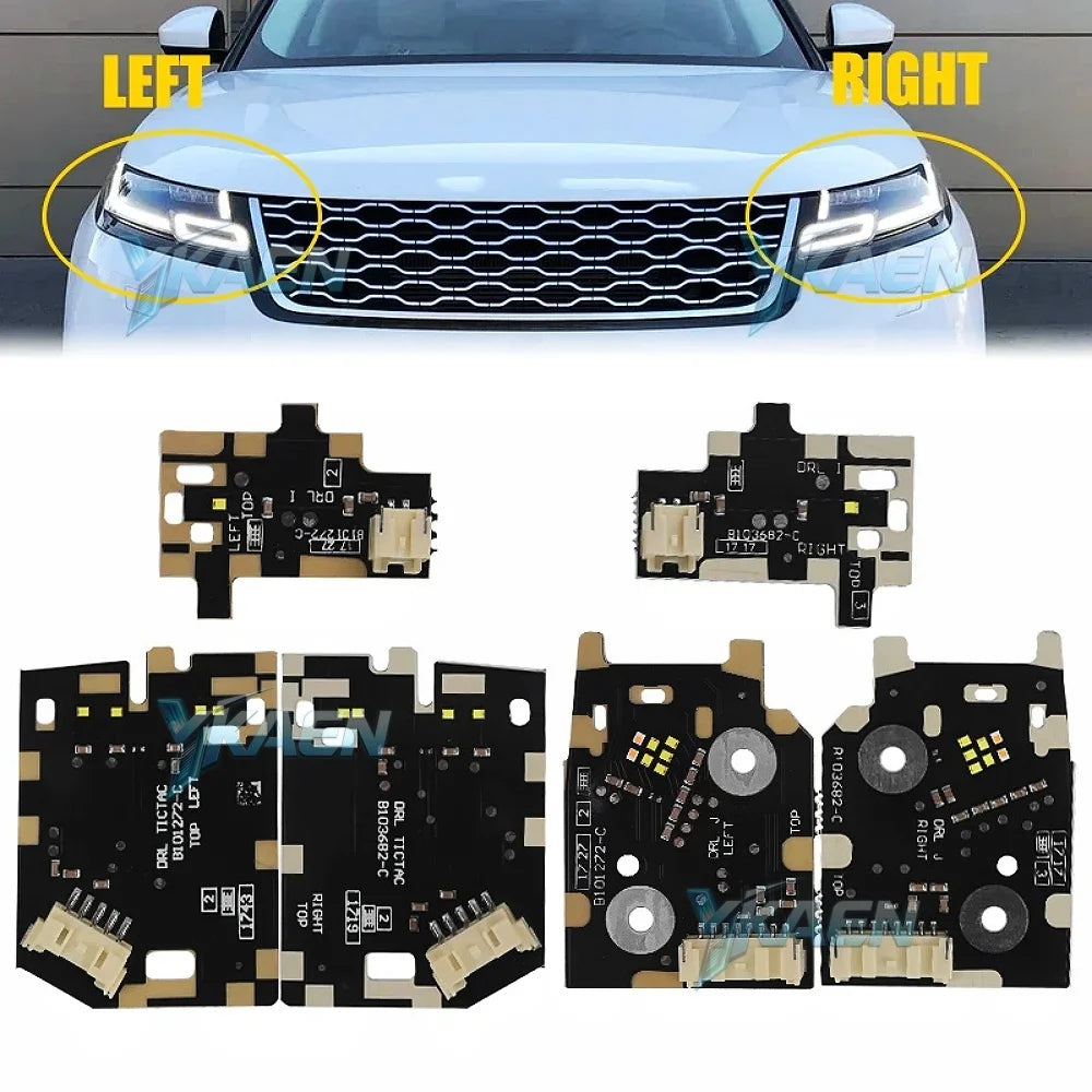 DRL Boards Daylight For Range Rover Velar 2018-2021 LED Headlight Daytime Running Lights B101682-C