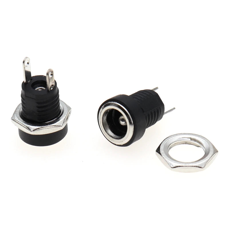 10PCS 5Pair DC Power Connector Pin 2.1x5.5mm Female Plug Jac
