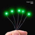 5PCS 3V LED 0402 0603 SMD Lamp Wired Chip 30cm Model Toys Railway Scene Micro Led Pre-soldered Light Model Kit for Cars Diorama