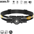 BORUiT D20 Zoom LED Headlamp 1000LM Powerful Type-C Recharge