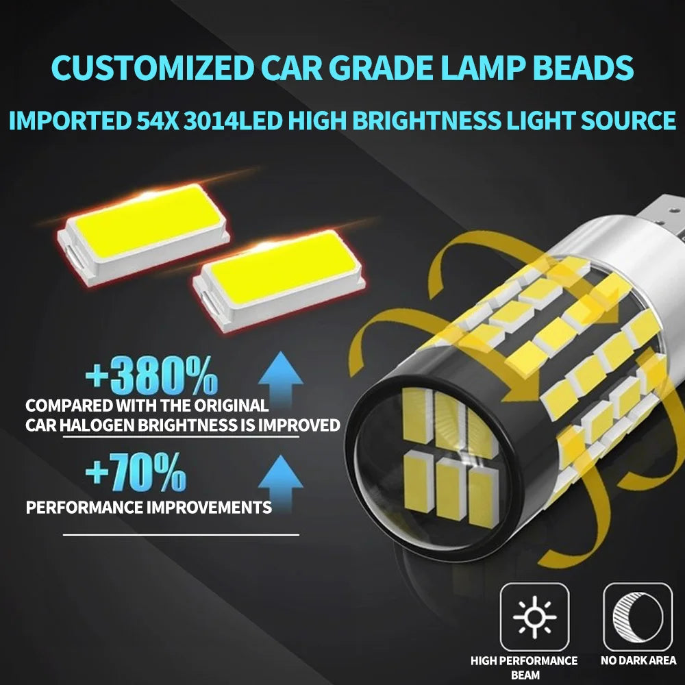 2pcs T10 W5W 194 501 Led Canbus No Error Car Interior Light 
