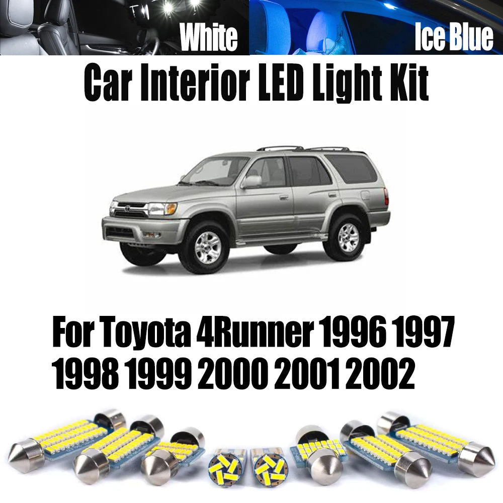 14-Piece LED Interior Light Kit for Toyota - Canbus Error-Free Interior Bulbs