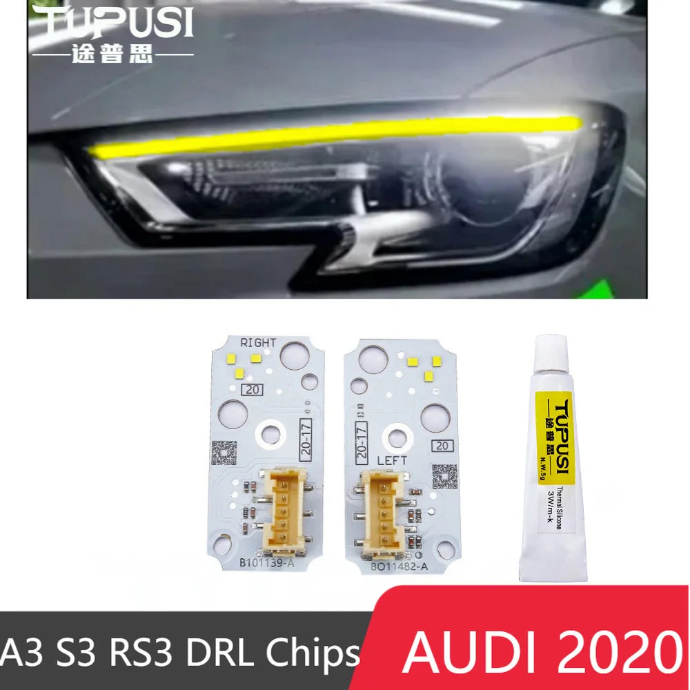 Angel Eyes Yellow For Audi Car 2017-2020 A3 S3 RS3 Daytime Running Lights LED Light DRL Module LED Circuit