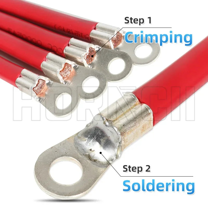 Battery Inverter Cable 8 6 4 2 AWG Stranded Copper Wire Conn