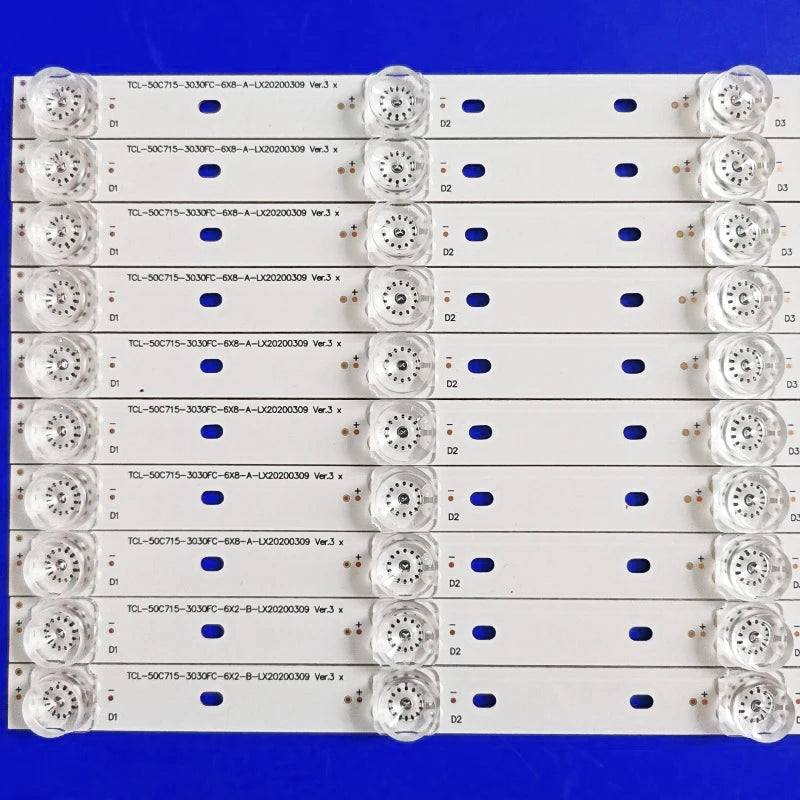 LED Strip for 50C715 50C717 50C716 TCL-50C715-3030FC-6X8-A-LX20200309 Ver.3 4C-LB5006-YH16J YH15J 50C715K