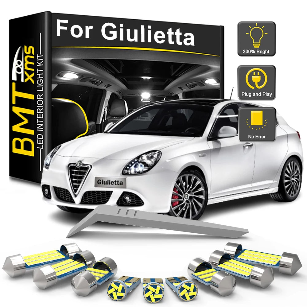 BMTxms 3/7/14Pcs LED Bulb Interior Light Kit For Alfa Romeo 