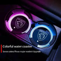 7 Colors LED Car Cup Holder Lights Anti Slip Waterproof Lumi