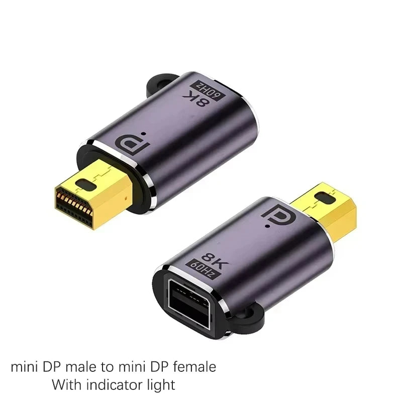 8K Mini DP Displayport 1.4 Adapter Converter 8K 60Hz 4K 144H