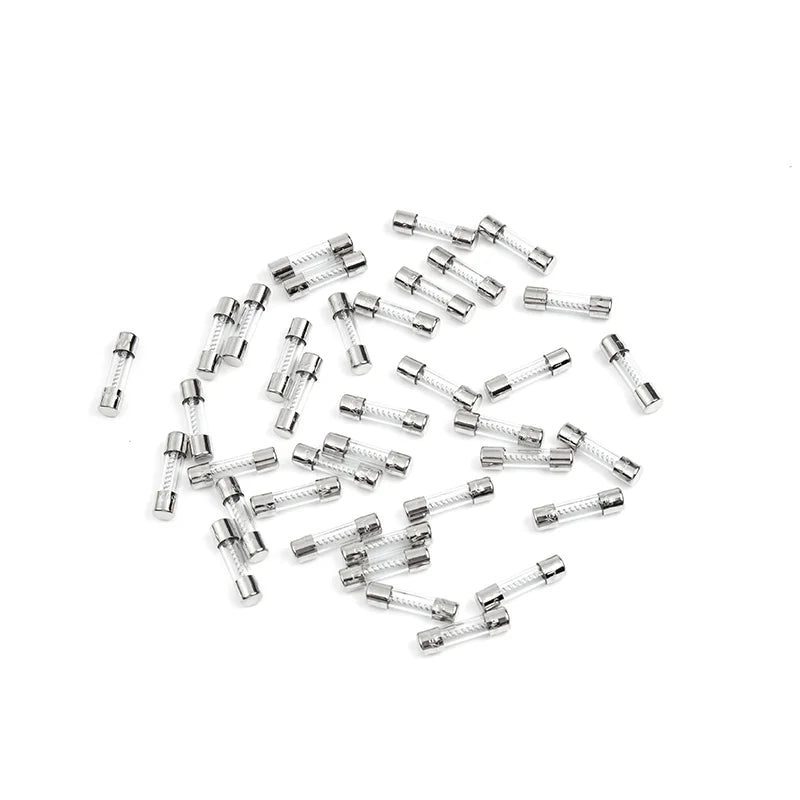 10PCS 5x20/6X30mm Slow Blow Glass Tube Fuse Multiple Current