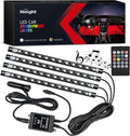 Nilight - TR-06 4PCS 48 LED Interior Lights DC 12V Multicolo