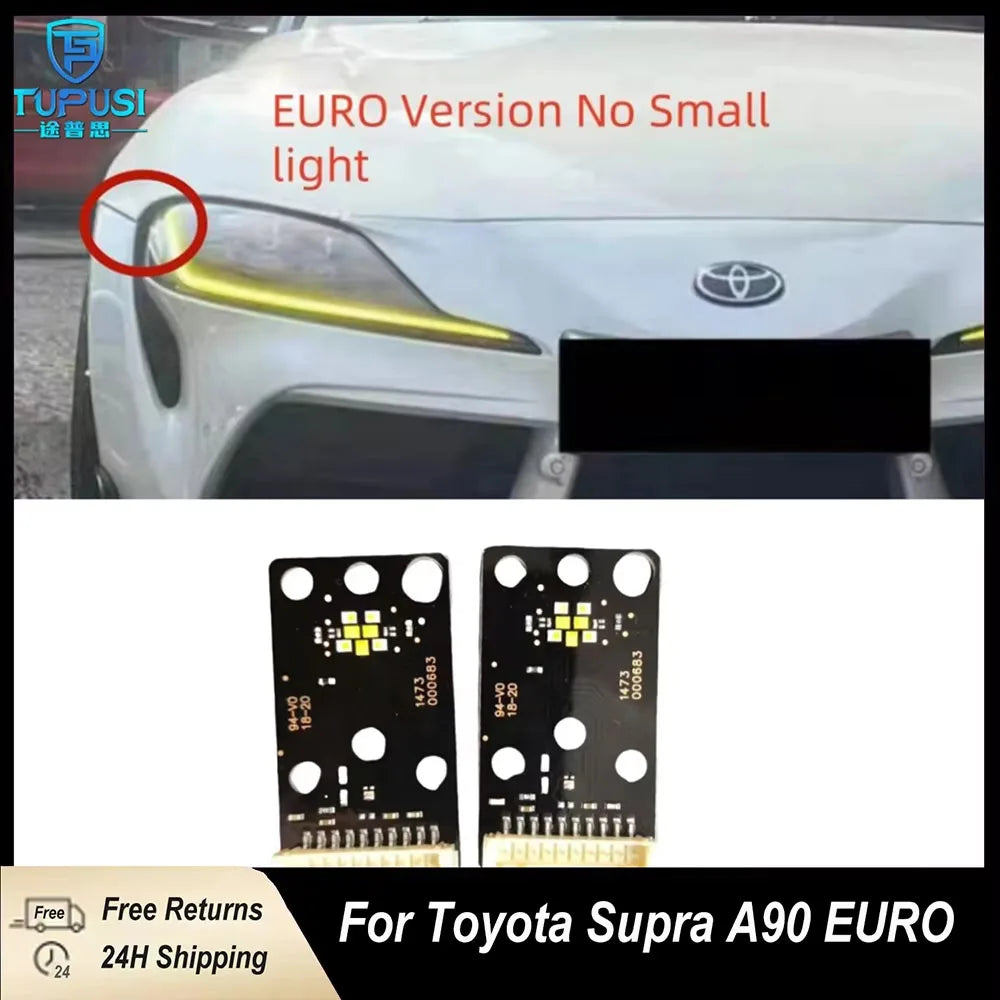 DRL Board For Toyota Supra A90 A91 2019-2024 LED Headlight DRL Modules Daytime Running Lights Chip Angel Eyes