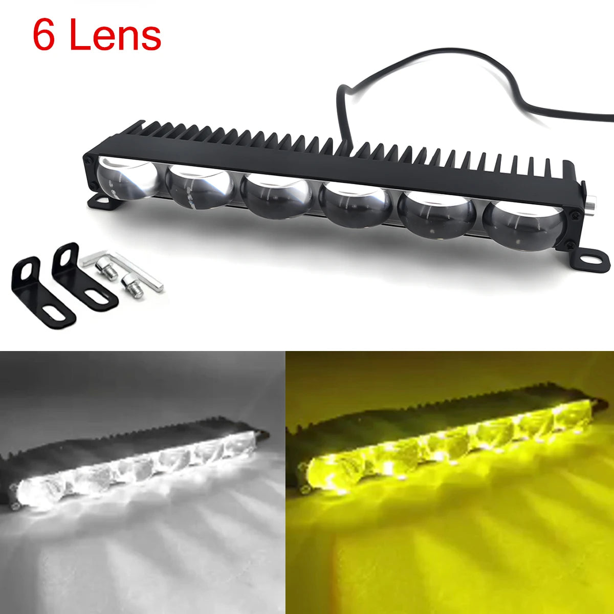 LED Headlight Bumper Projector Lens Fog Lamps Work Light Car Grill Light Mini Driving Light Auxiliary Lights For Car Motorcycle
