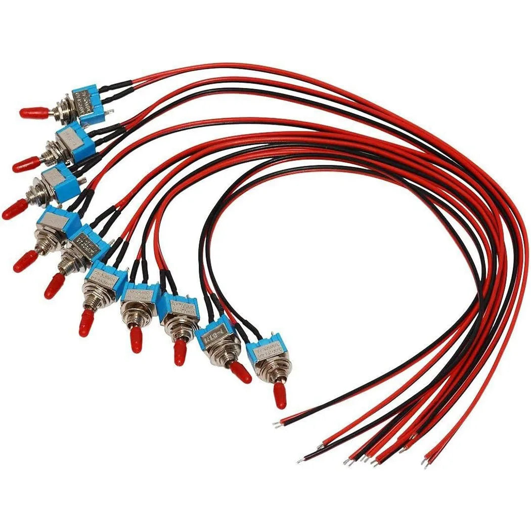 Toggle Switch ON/Off SPST Switch with Pre-soldered Wire 3v/5