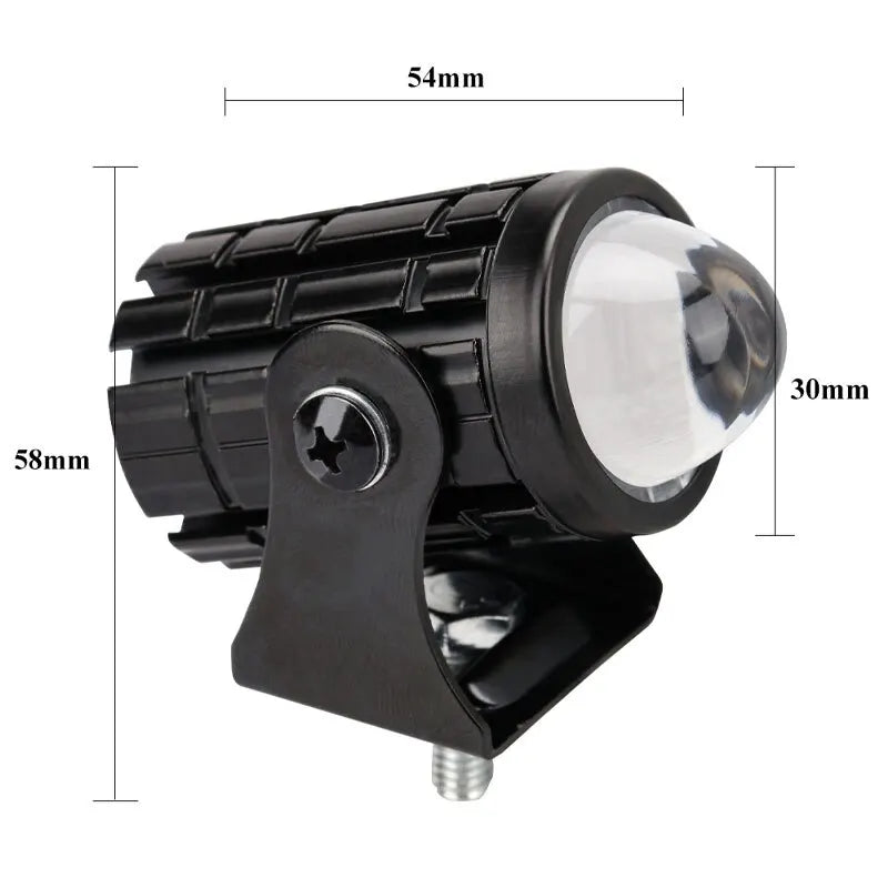 1pcs Mini Driving Light LED Projector Lens Motorcycle Headli