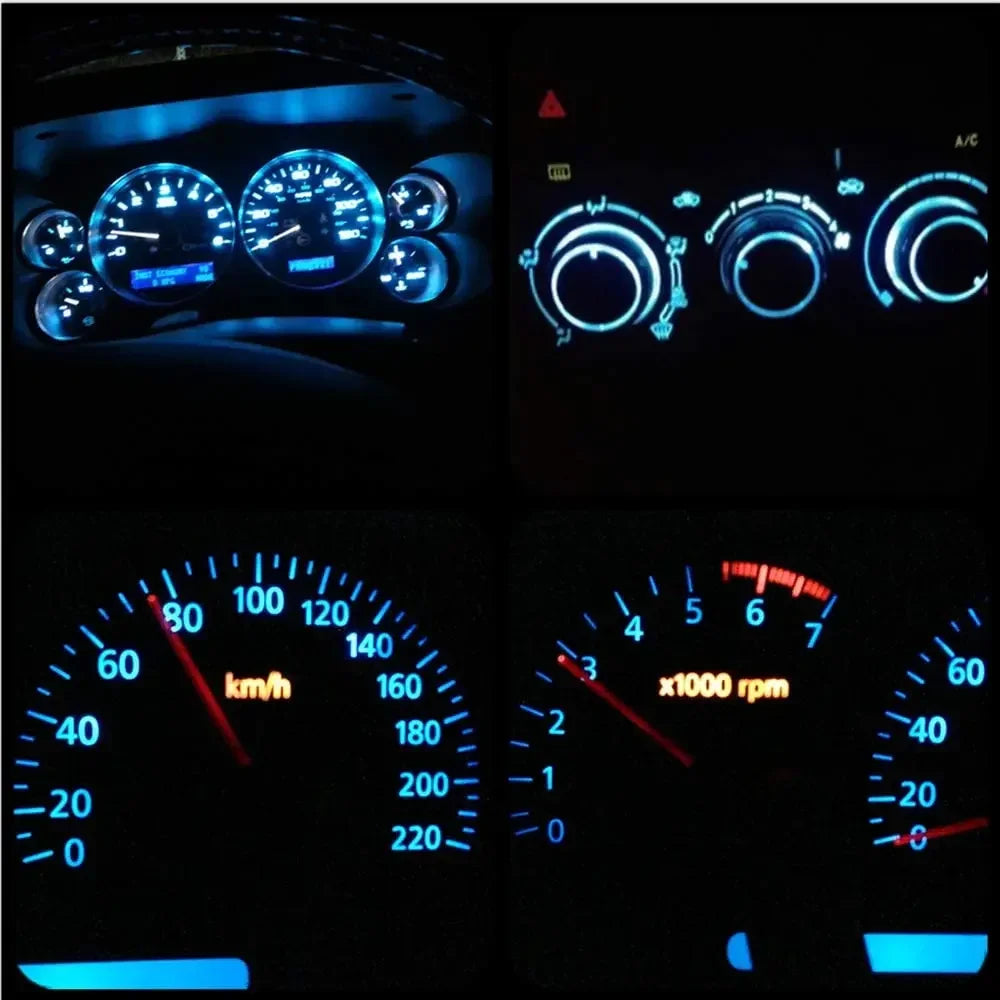 5/10Pcs 12V T5 LED Car Instrument Panels Bulbs High-quality 