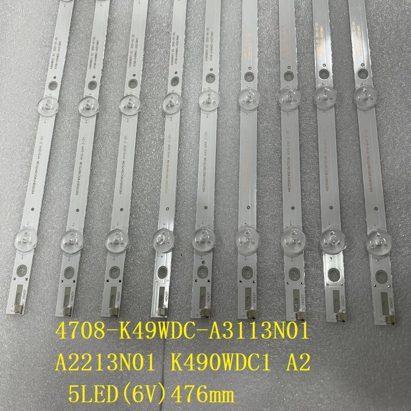 LED Backlight Strip for 9pcs/lot 5LED LED backlight strip for 4708-K49WDC-A3113N01 A2213N01 K490WDC1 A2