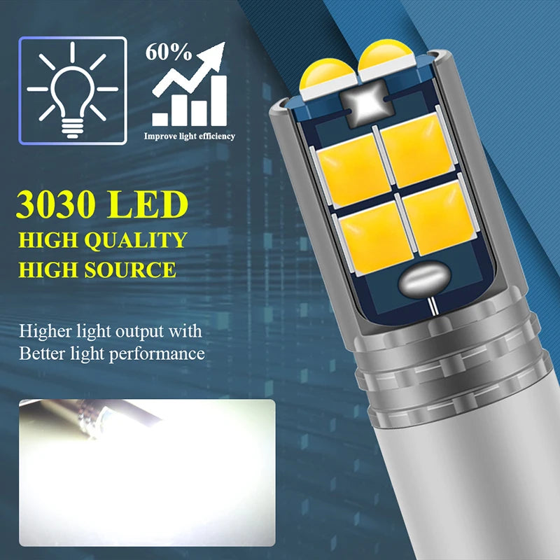 2PCS BAY9S H21W T4W H6W BA9S BAX9S LED Bulbs 3030 10SMD Car 