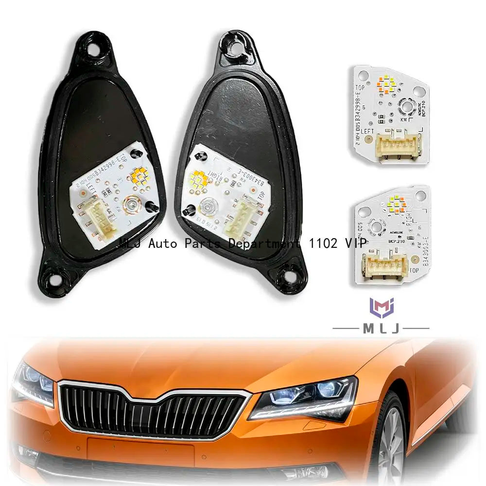 LED Headlight DRL Module Control Unit Daytime Running Lights Car Accessories OE B342998-E B343003-E for Skoda