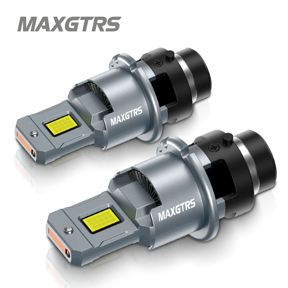 2x MAXGTRS D2S LED Lamp Canbus HID D2R D2C D4S LED Headlight