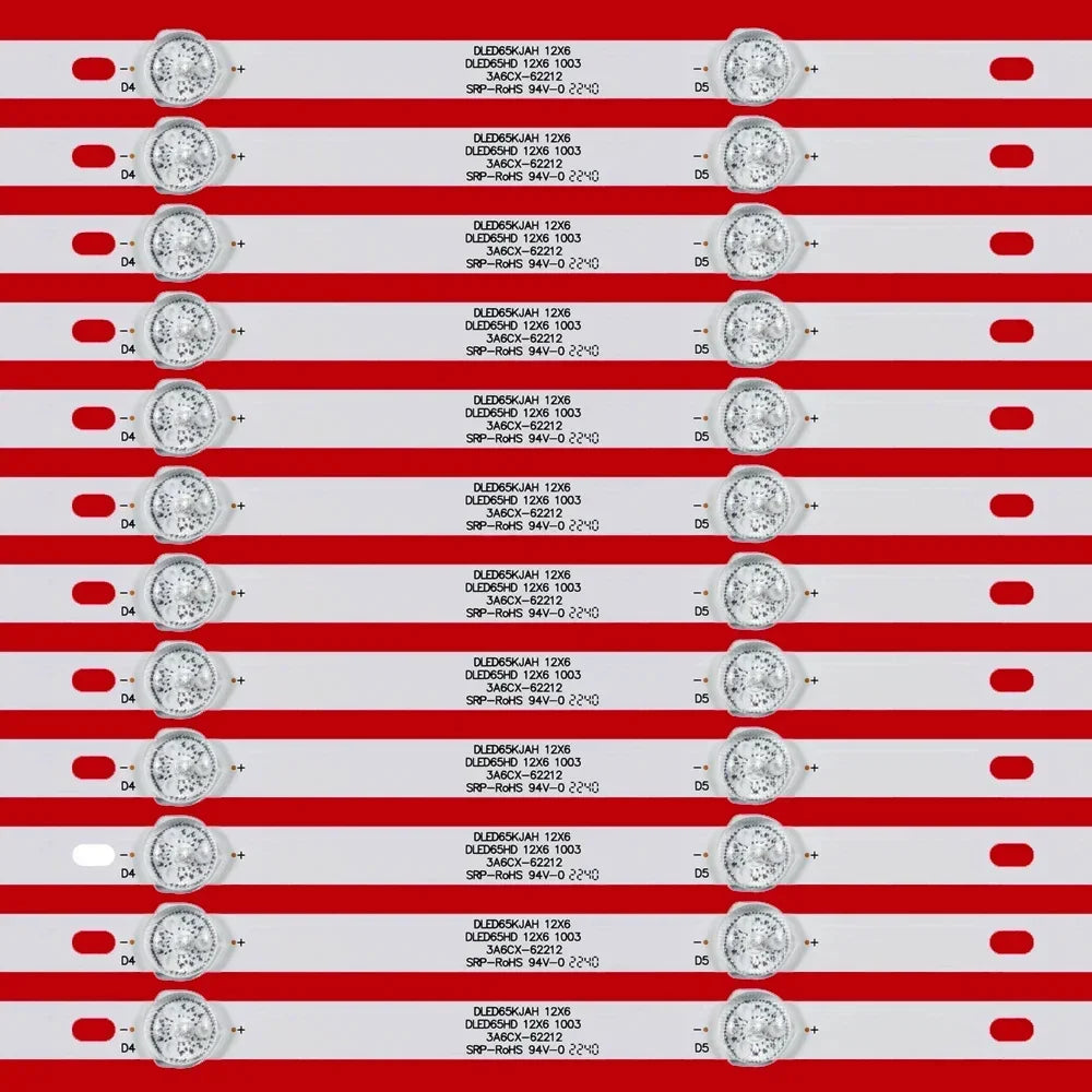 LED Backlight Strip for 65 TV SPECTRUM US-65DLED-S4K SL65V3 DLED65HD 12X6 1003 1004 SILO 65 TV LED46C45RQ