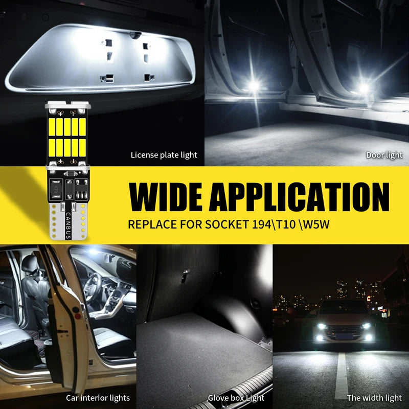 2/6/10/20/30 Pcs W5W Led Canbus T10194 Car Lamps No Error 26