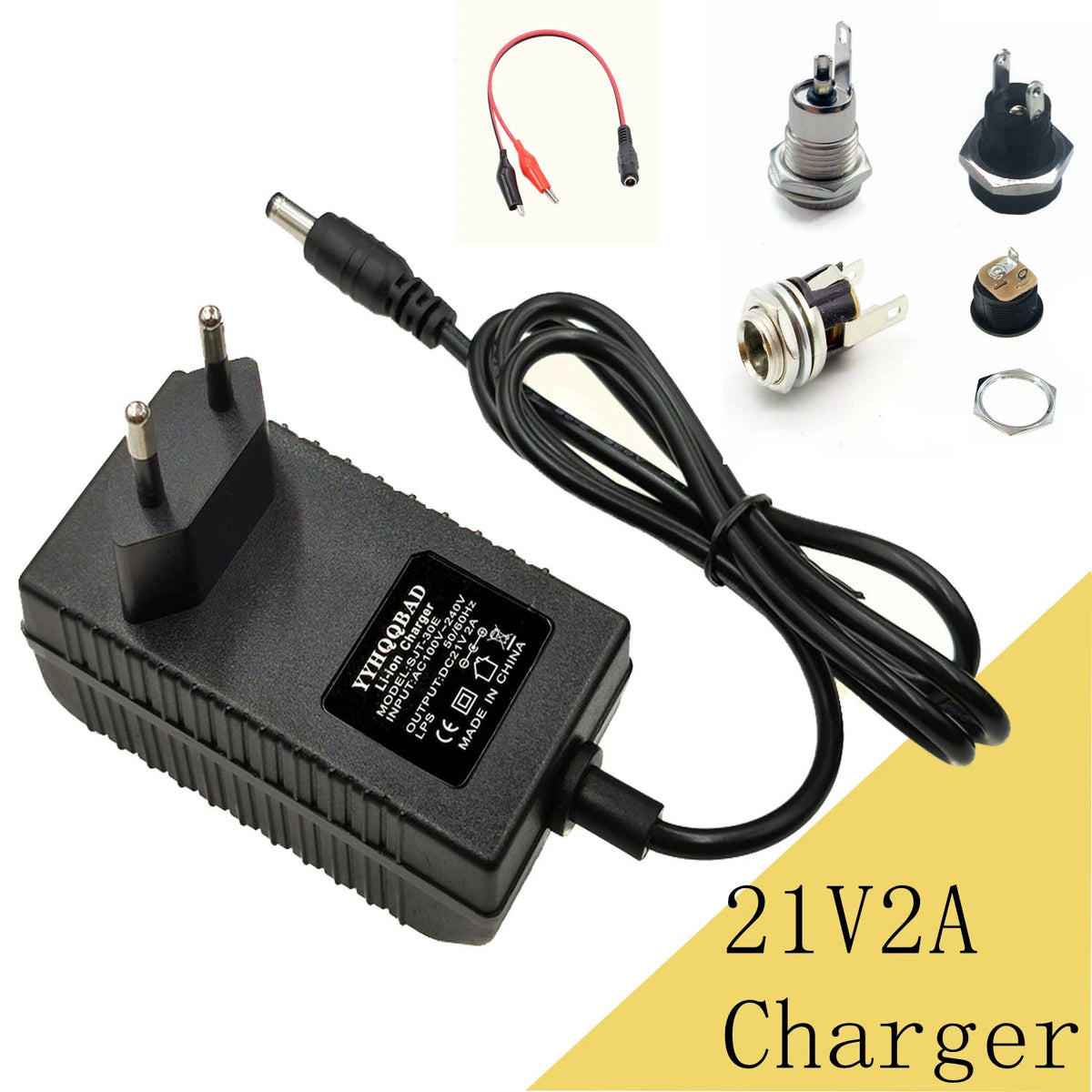 21V 2A Lithium Battery Charger 100-240V for Lithium Battery 