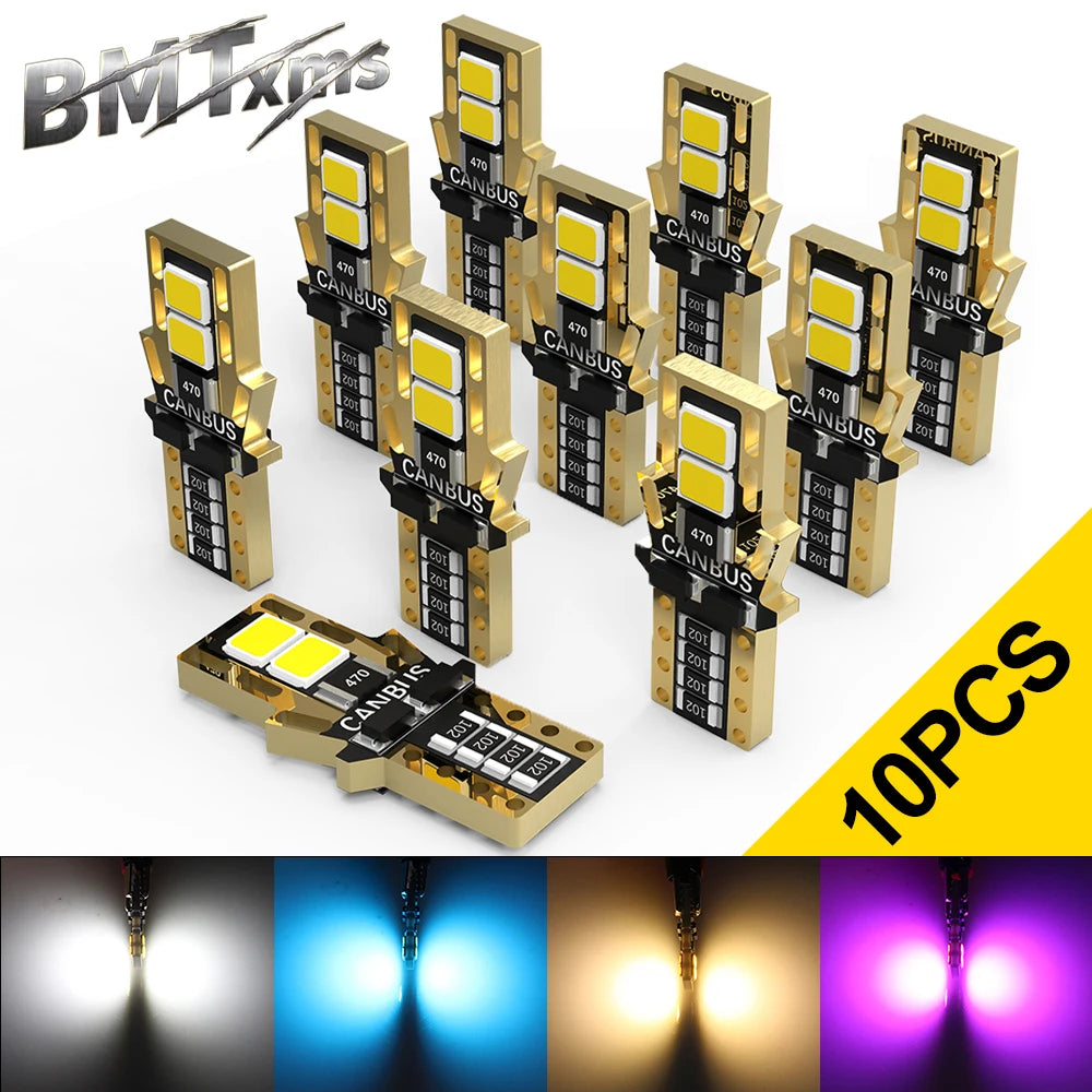 BMTxms 10/8/6/4/2Pcs Canbus T10 W5W 194 Led Car Interior Lig