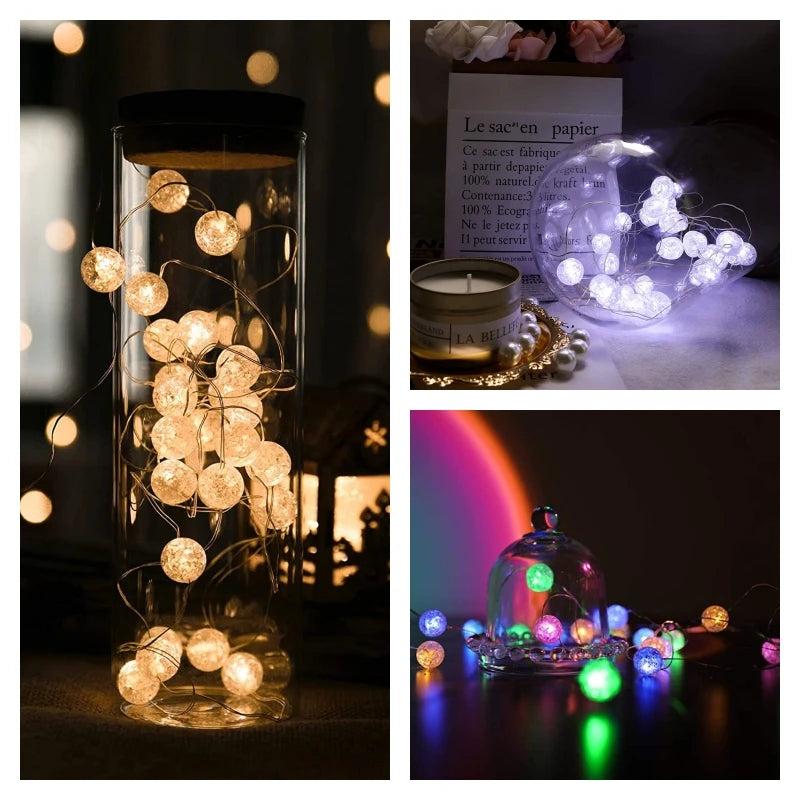 LED Lights Garland Fairy Lights String AG13 Battery-operated