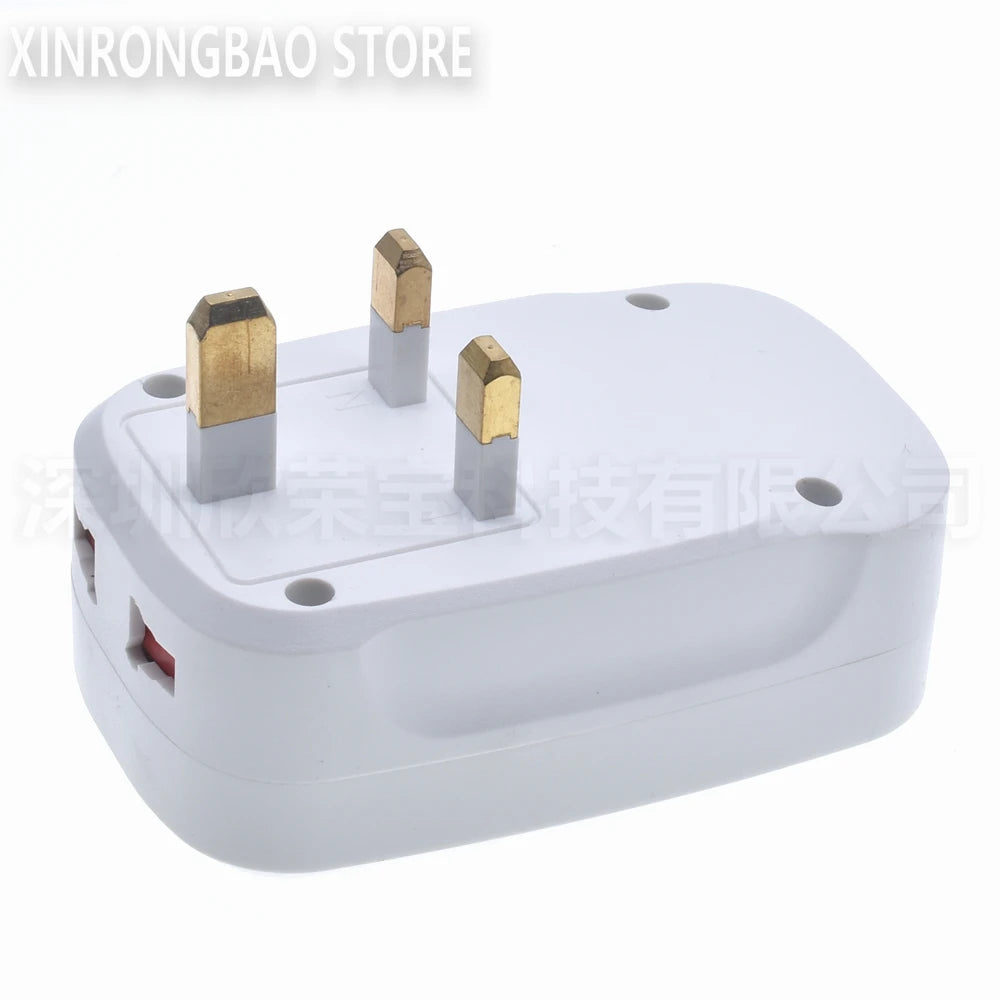 Universal International Plug Adapter 2 USB Charging Port Wor