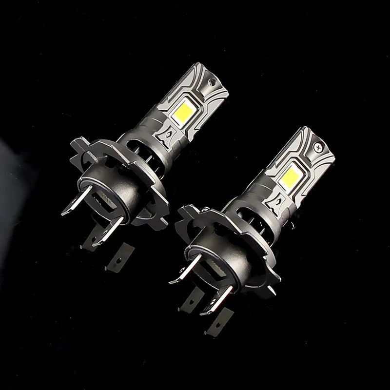 1/2PCS H7 Motorcycle Lamp 70W White 20000LM H4 9003 LED Head